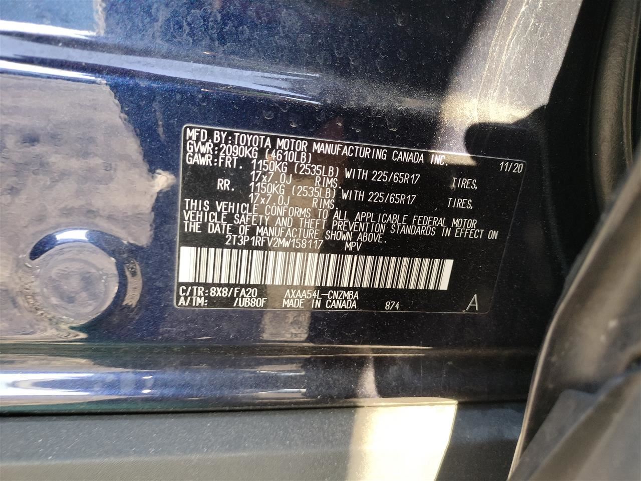 PASSANGER DASH AIR BAG 739600R060 2019-2024 TOYOTA RAV 4 - Image 5