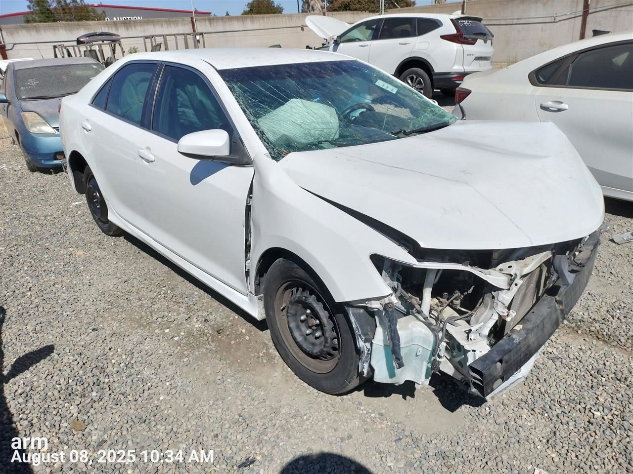 LEFT WHT SIDE VIEW MIRROR OEM 12-14 TOYOTA CAMRY 1YR WRNTY - Image 3