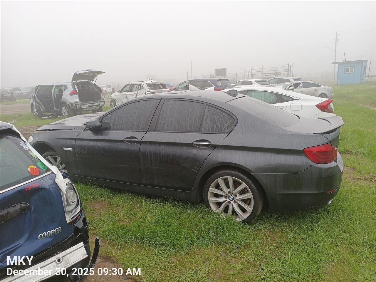 Driver Rear Side Door Electric Green Tint Fits 11-16 BMW 528i 8852472 - Image 4