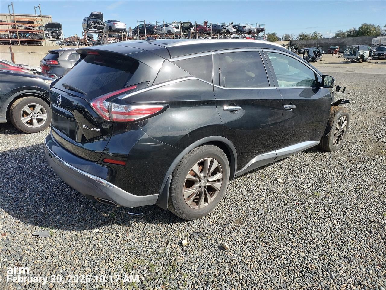 BLK DECKLID TAILGATE OEM 15-18 NISSAN MURANO - Image 4