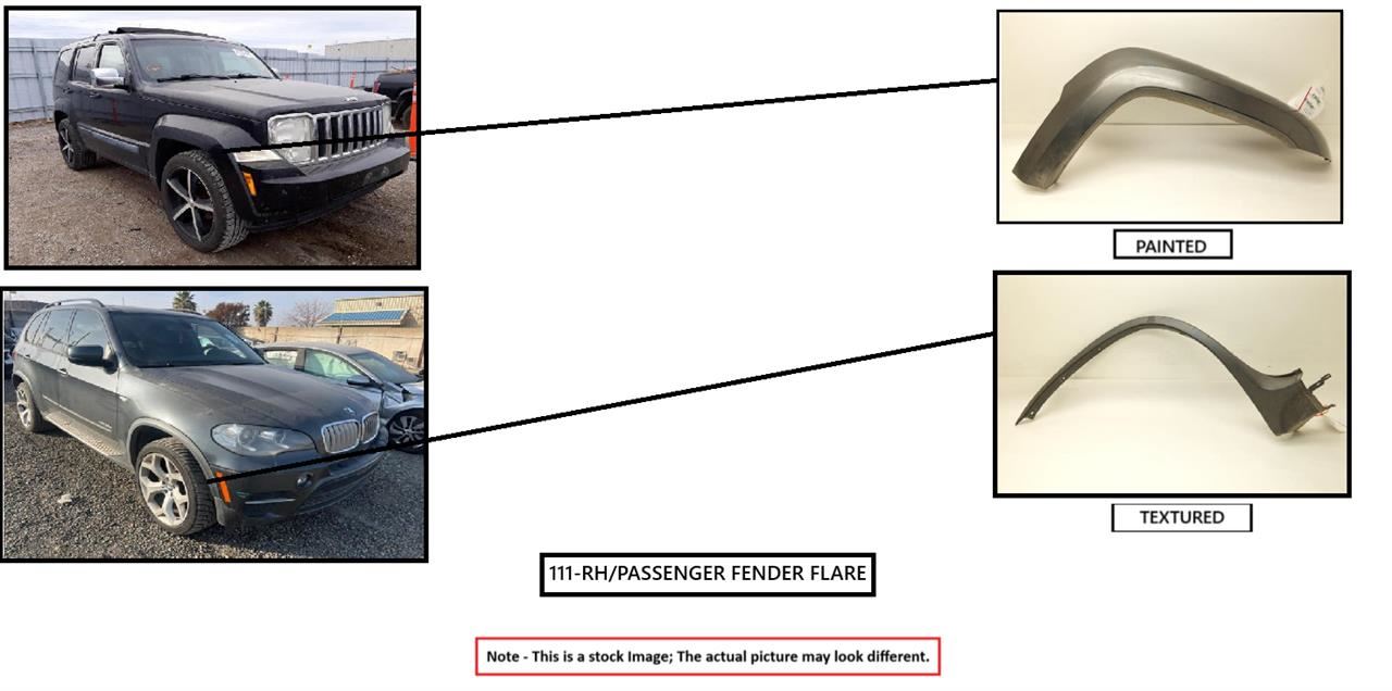 RIGHT FENDER FLARE/EXT OEM 2015 FORD F150 - Image 1