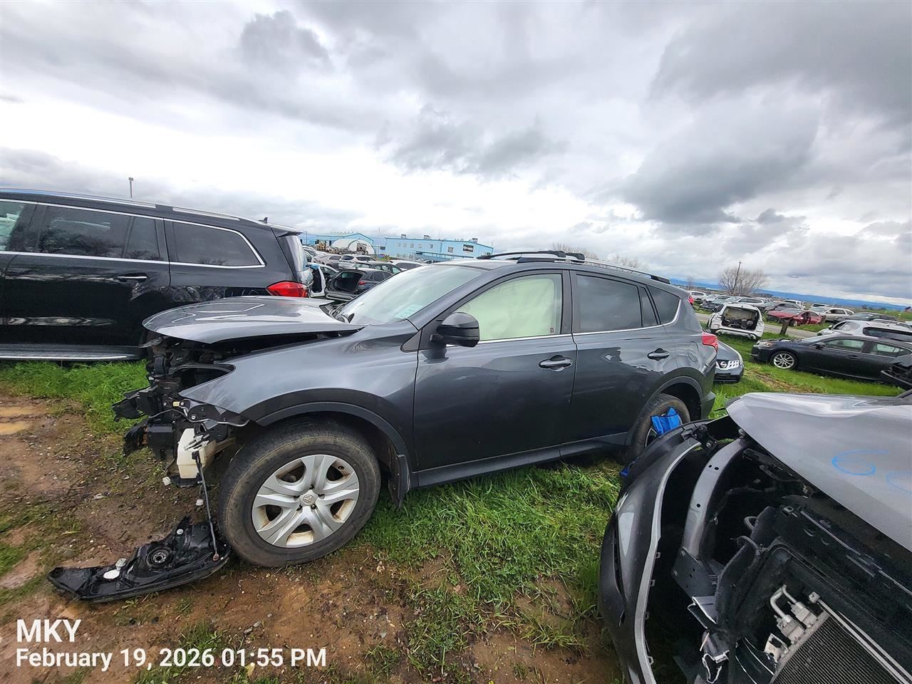 BLK REAR BUMPER ASSEMBLY OEM 13-15 TOYOTA RAV 4 - Image 4