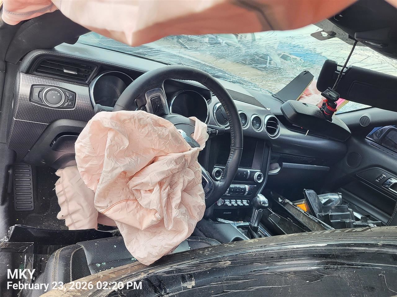 RIGHT BLK FRONT HEADREST OEM 2016 FORD MUSTANG FR3Z-63611A08-EF - Image 5