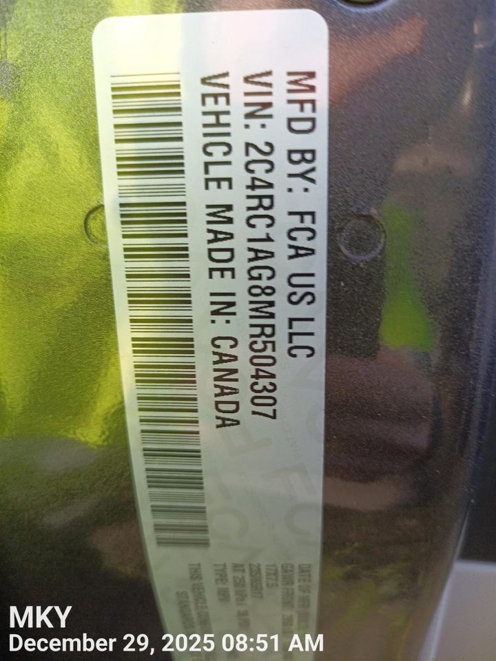 REAR WIPER ARM OEM 2023 CHRYSLER VOYAGER 68197110AB - Image 3