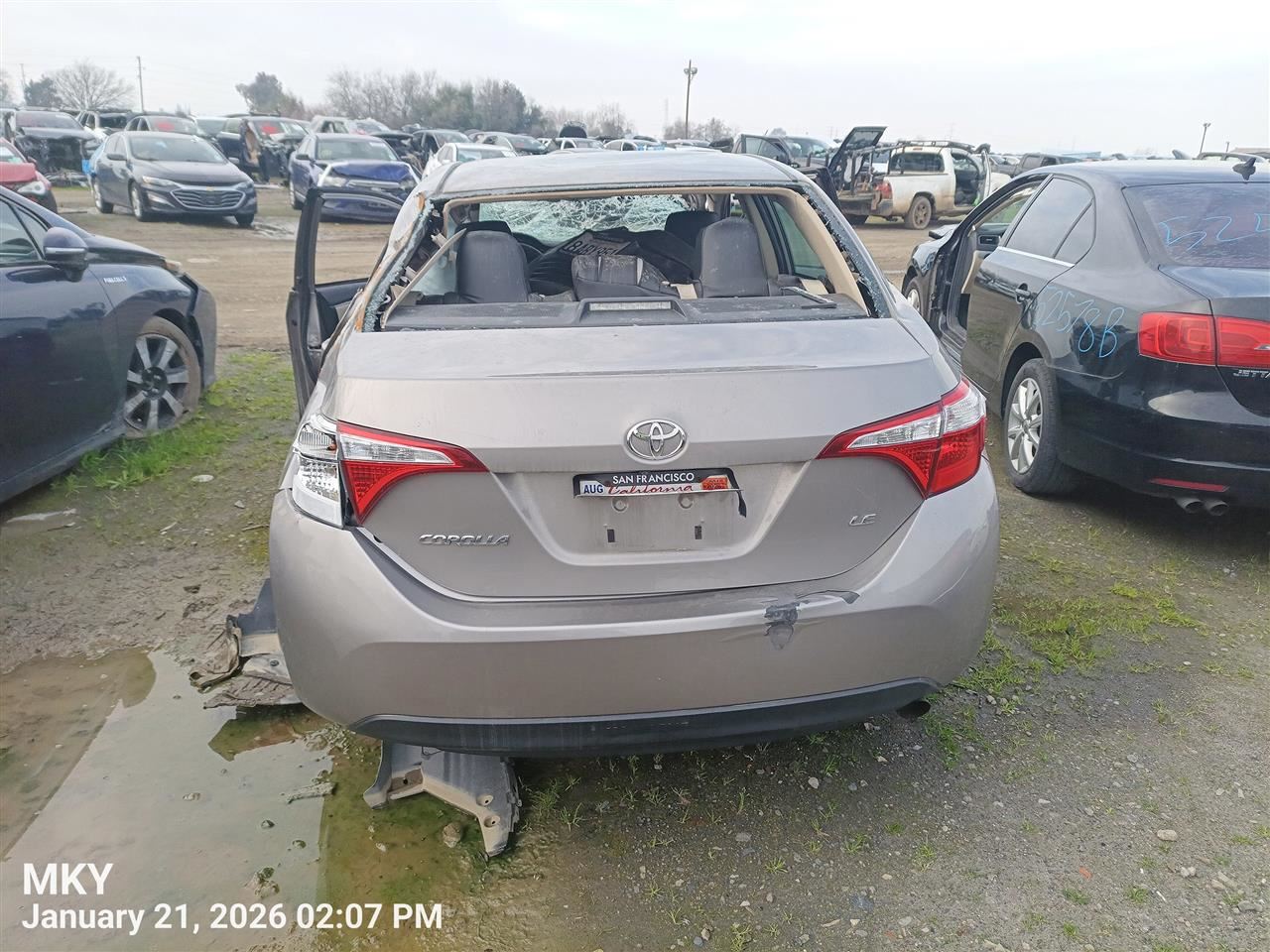 LEFT REAR LOCK ACTUATOR OEM 2015 TOYOTA COROLLA 1YR WRNTY - Image 2