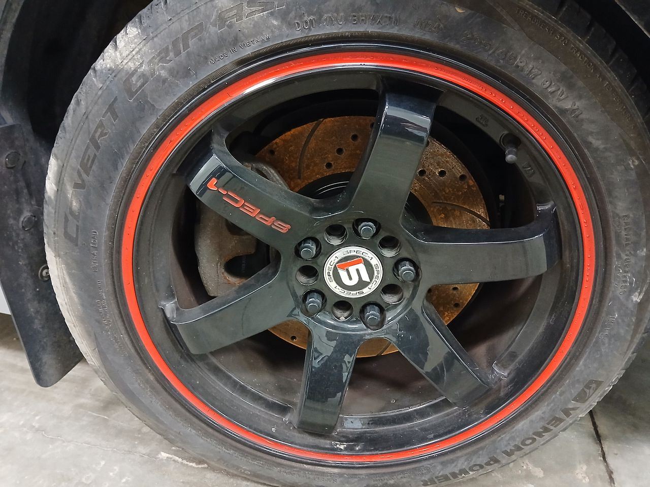 Aftermarket Spec-1 Wheel And 235/45 R17 Venom Tire Set For 2019