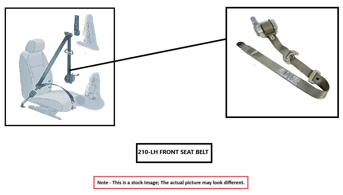 LEFT FRONT SEAT BELT OEM 18-20 BUICK ENCORE - Image 1