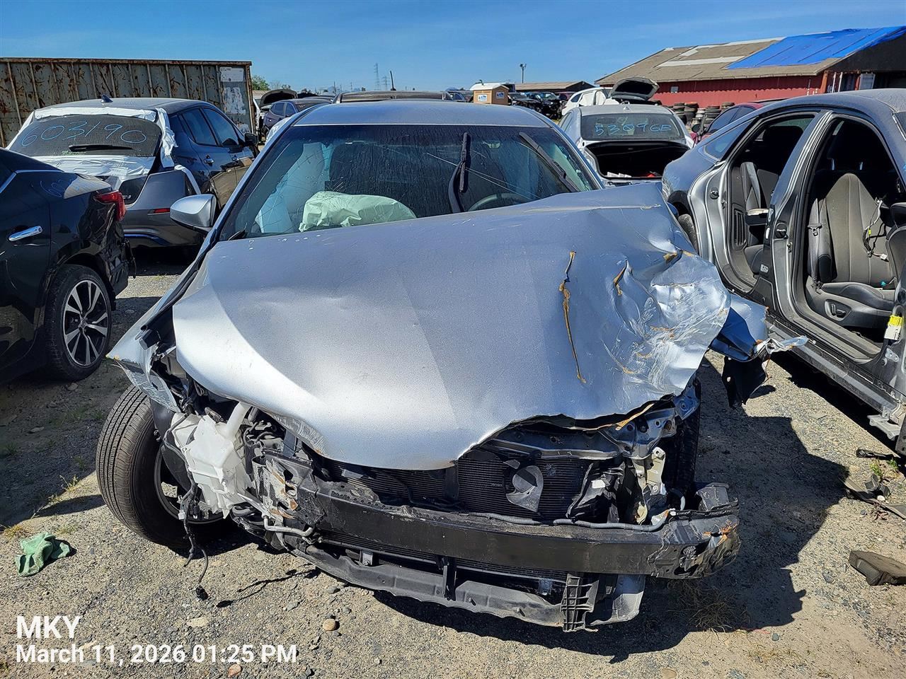 LEFT BLK FRONT HEADREST OEM 2017 TOYOTA CAMRY 7191006610C1 - Image 4