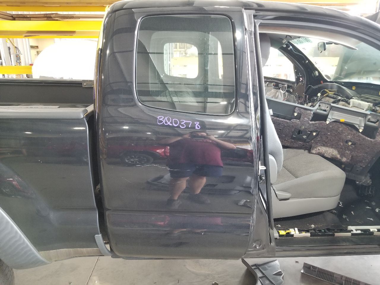 13 TOYOTA TACOMA PRERUNNER 4X2 4DR 2.7L DOOR BLACK 202 PASSENGER REAR RIGHT OEM