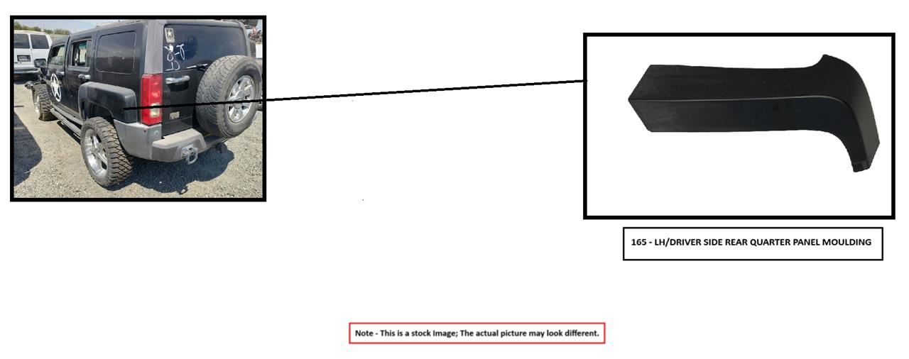LEFT QUARTER MOULDING OEM 2016 FORD F150 FL3Z9929165BA - Image 1