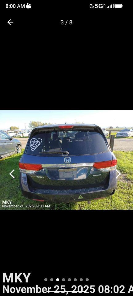 RIGHT FRONT WIPER ARM OEM 2015 HONDA ODYSSEY 76610TK8A11 - Image 3