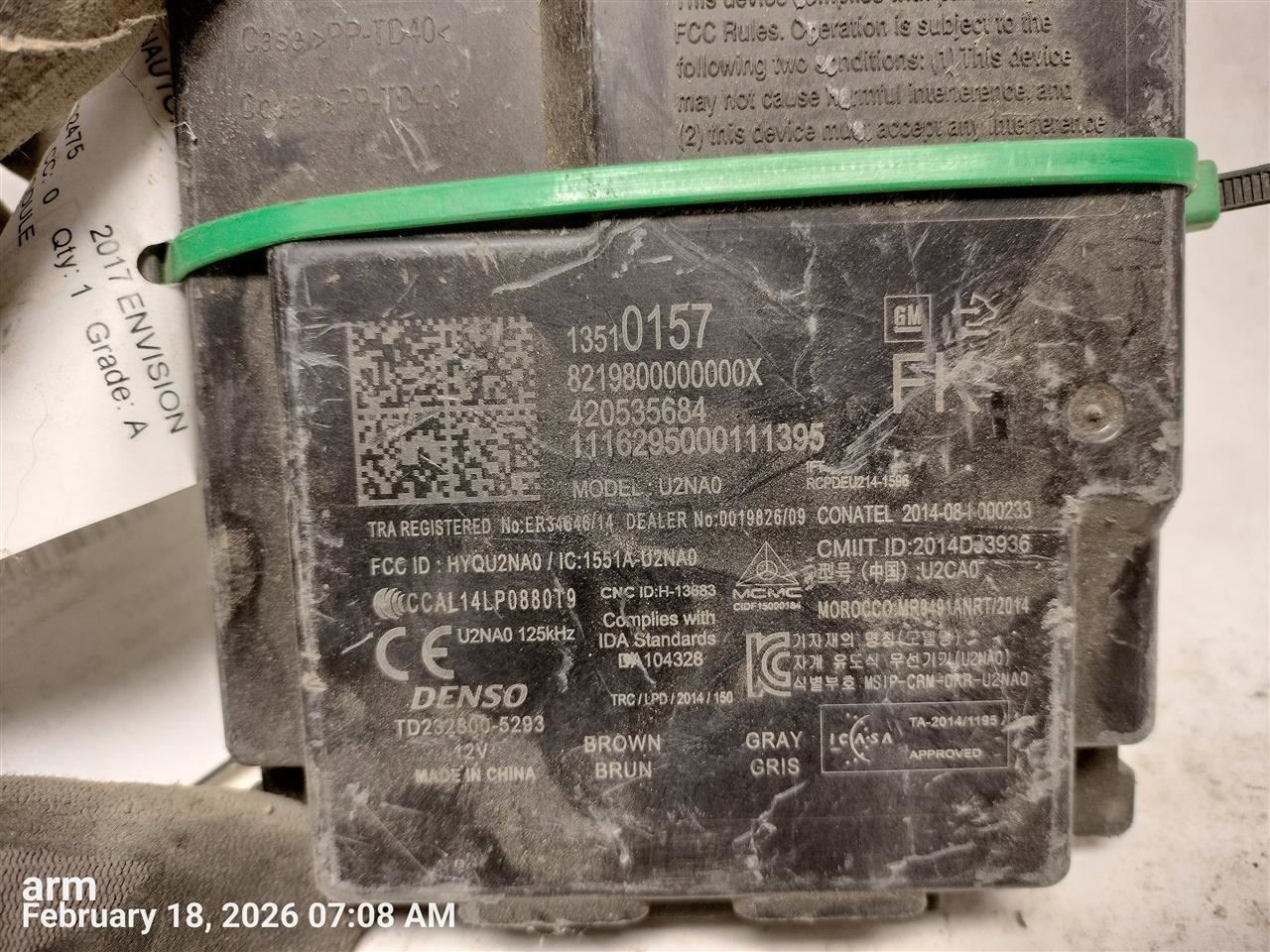 CHASIS CONTROL MODULE OEM 2017 BUICK ENVISION 1YR WRNTY 2927141732 - Image 4