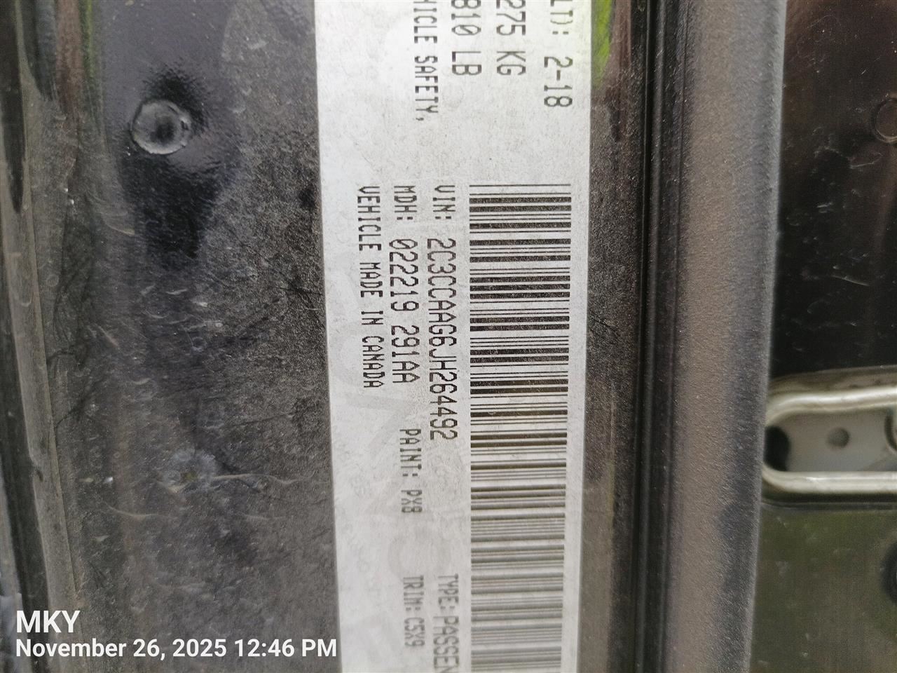 ENGINE WIRE HARNESS OEM 2018 CHRYSLER 300 68333800AC - Image 3