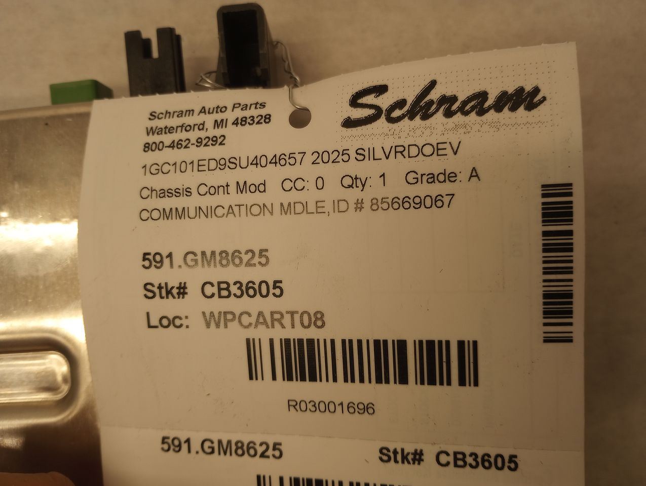 2025 Chevrolet Silverado EV Communication Module 85669067