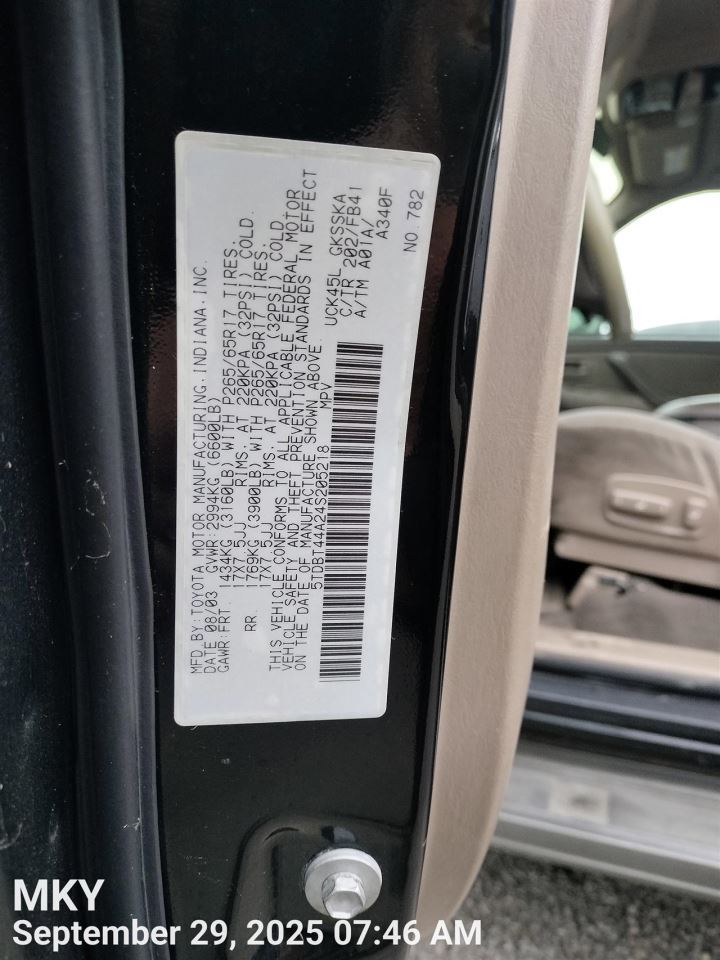 Benzeen WIRE HARNESS 2004 TOYOTA SEQUOIA - Image 1