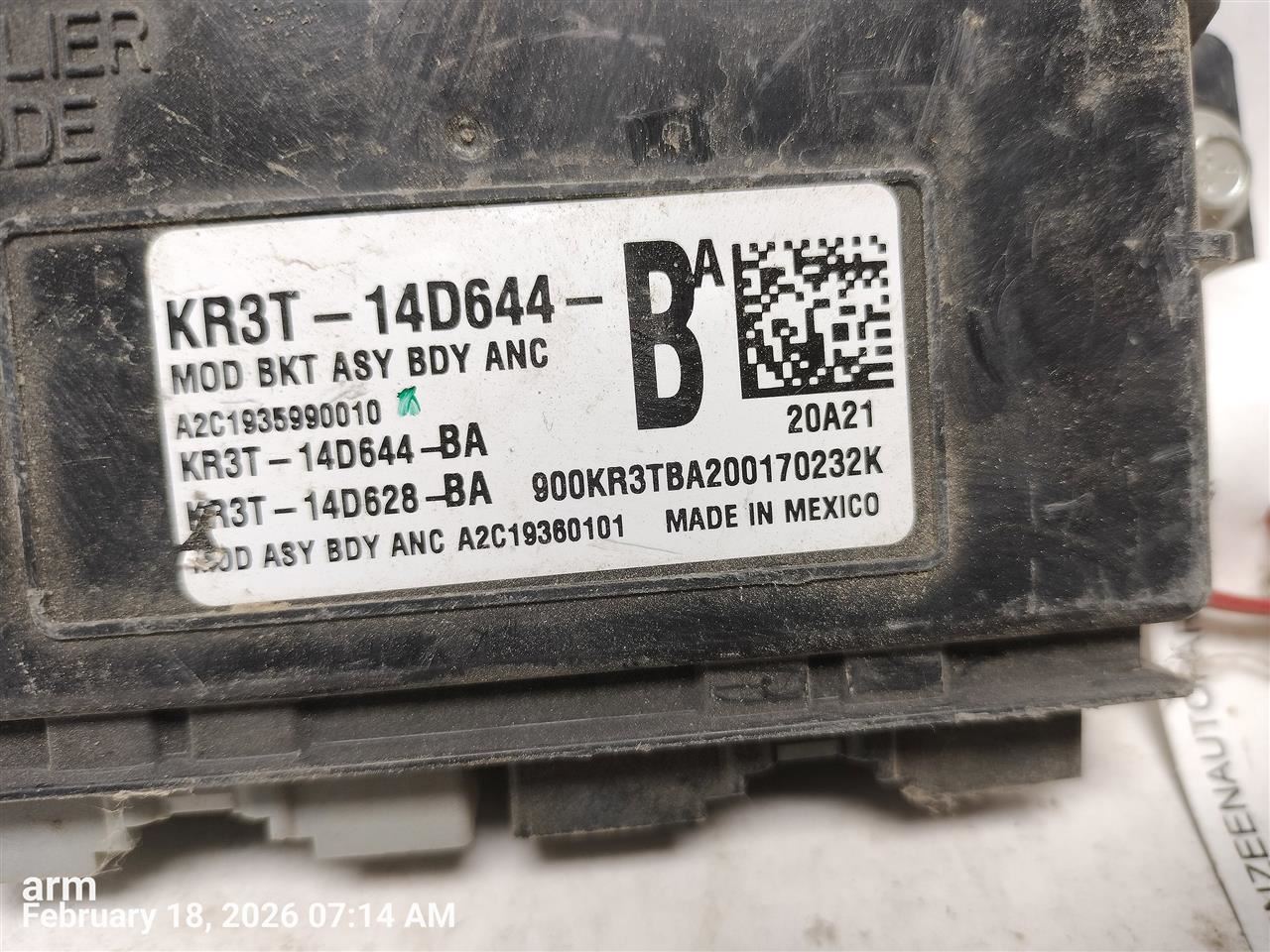 CHASIS CONTROL MODULE OEM 2023 FORD MUSTANG 1YR WRNTY - Image 3