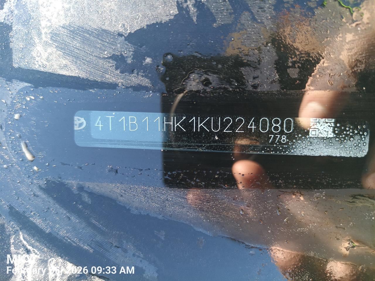 LEFT FRONT WIPER ARM OEM 2022 TOYOTA CAMRY 8522106250 - Image 5